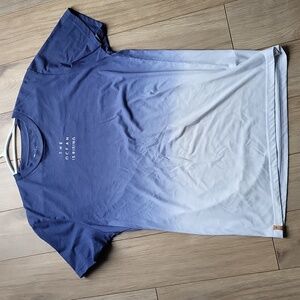 Tentree "The Ocean is Rising" T-Shirt in Men's Medium 3 tone Blue